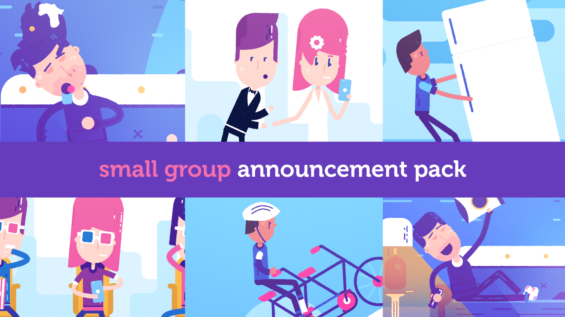 Small Group Announcement Pack Short Film Story Loop